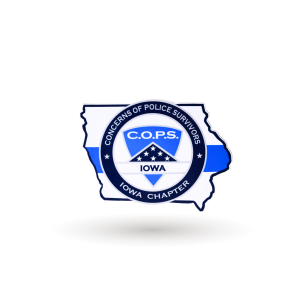 Large Iowa COPS sticker